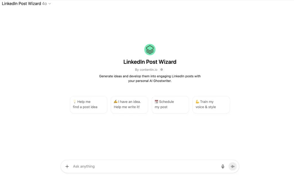 ChatGPT (with LinkedIn Post Wizard)