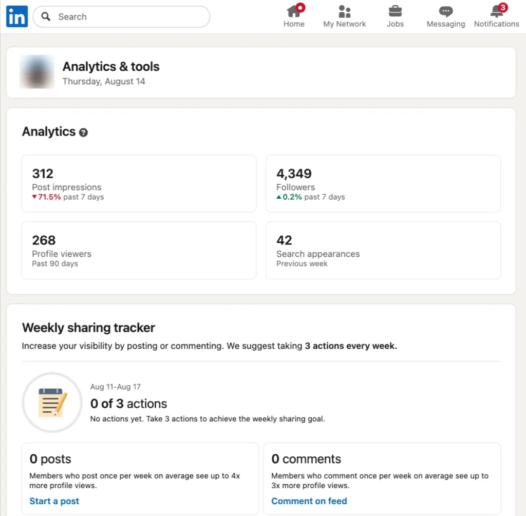 LinkedIn Native Analytics & Campaign Manager