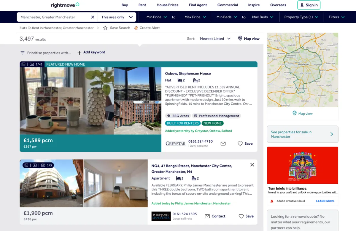 Rightmove listings