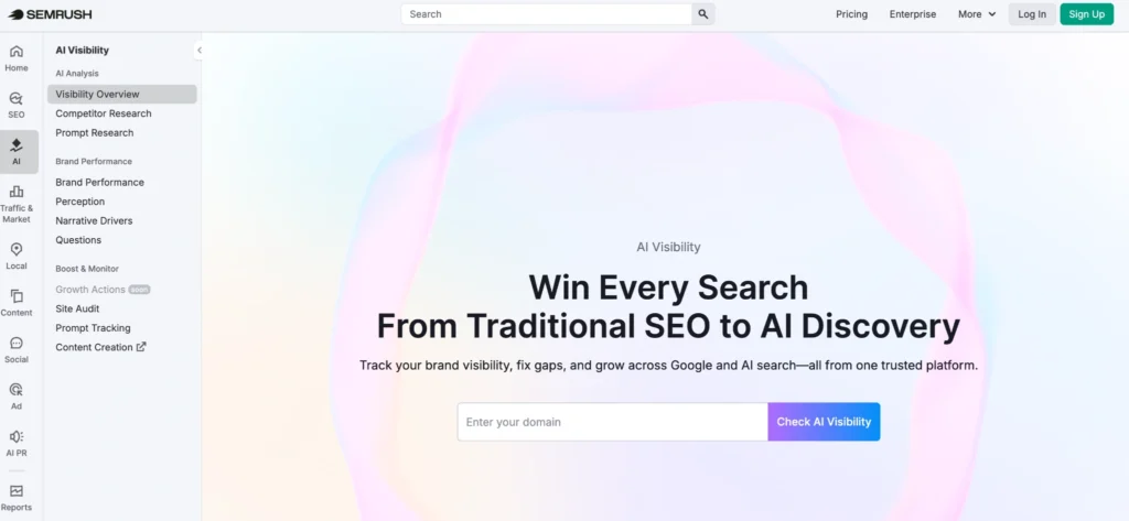 dashboard semrush